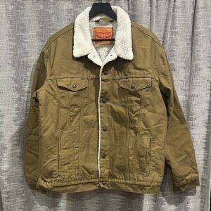 Levi's Men's Tan Sherpa Collar Jacket
